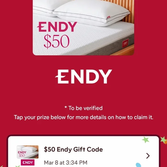 ENDY $50 Gift Code - Picture 2 of 2